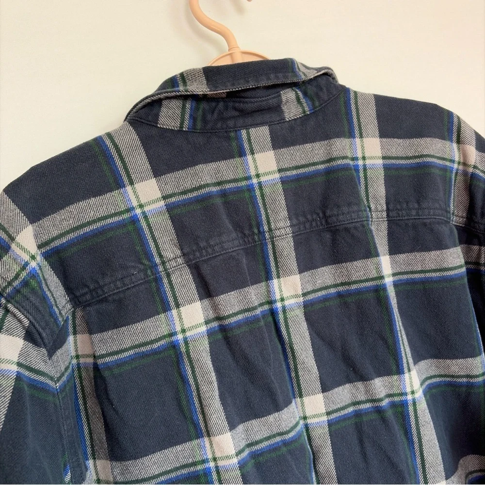 The North Face Arroyo Shirt Men Sz XL Blue Flannel Outdoor Preppy Thick Gorpcore